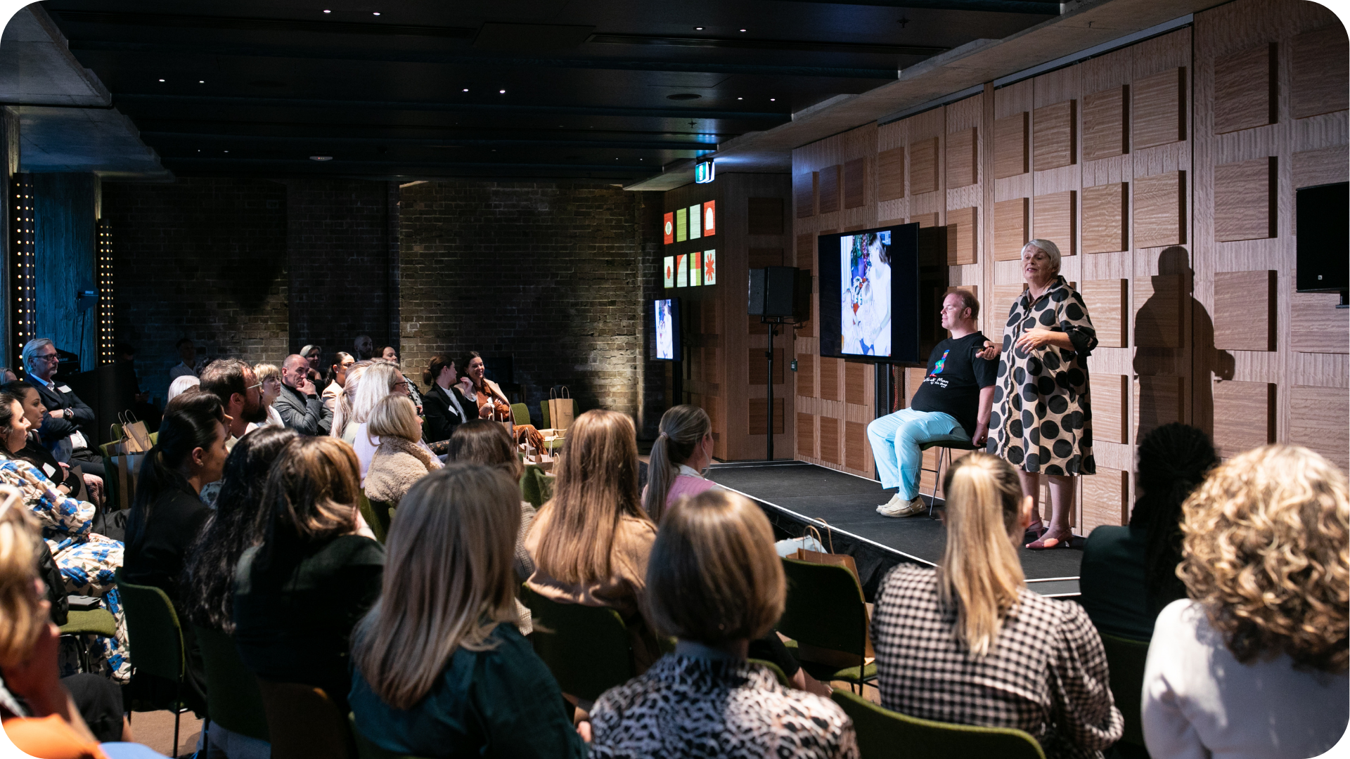 Speakers on stage at Ace Hotel Sydney