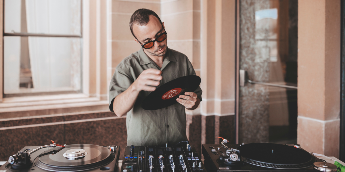 Melbourne Vinyl DJ performing at corporate event