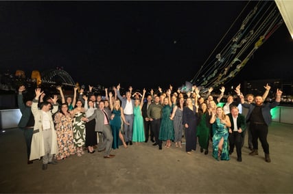 AV1 Marks 20 years with emerald celebration at the Museum of Contemporary Art Australia