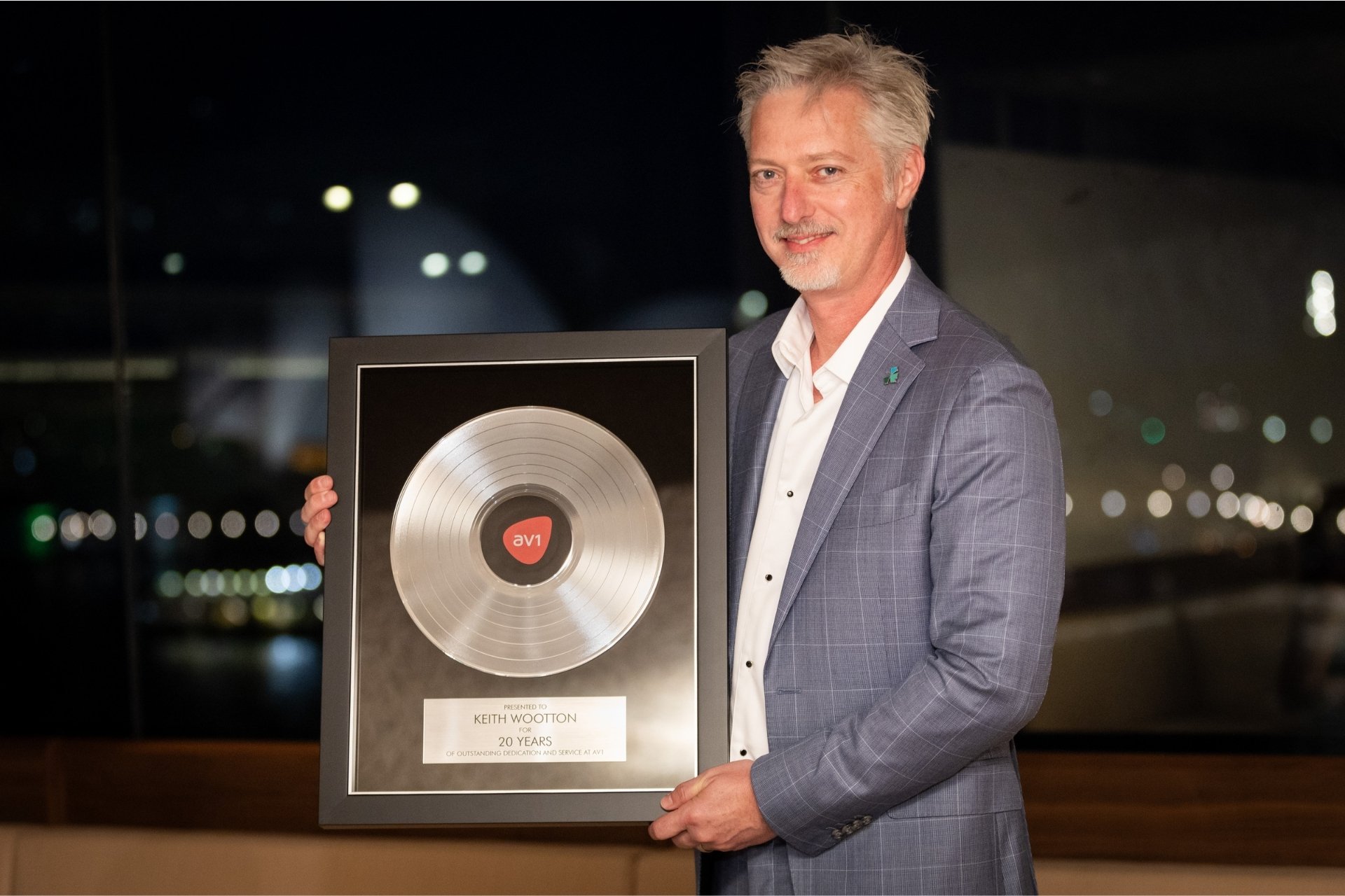 Keith Wootton and his Platinum Record