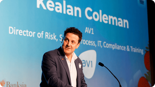 Kealan Coleman at the NSW Sustainability Awards