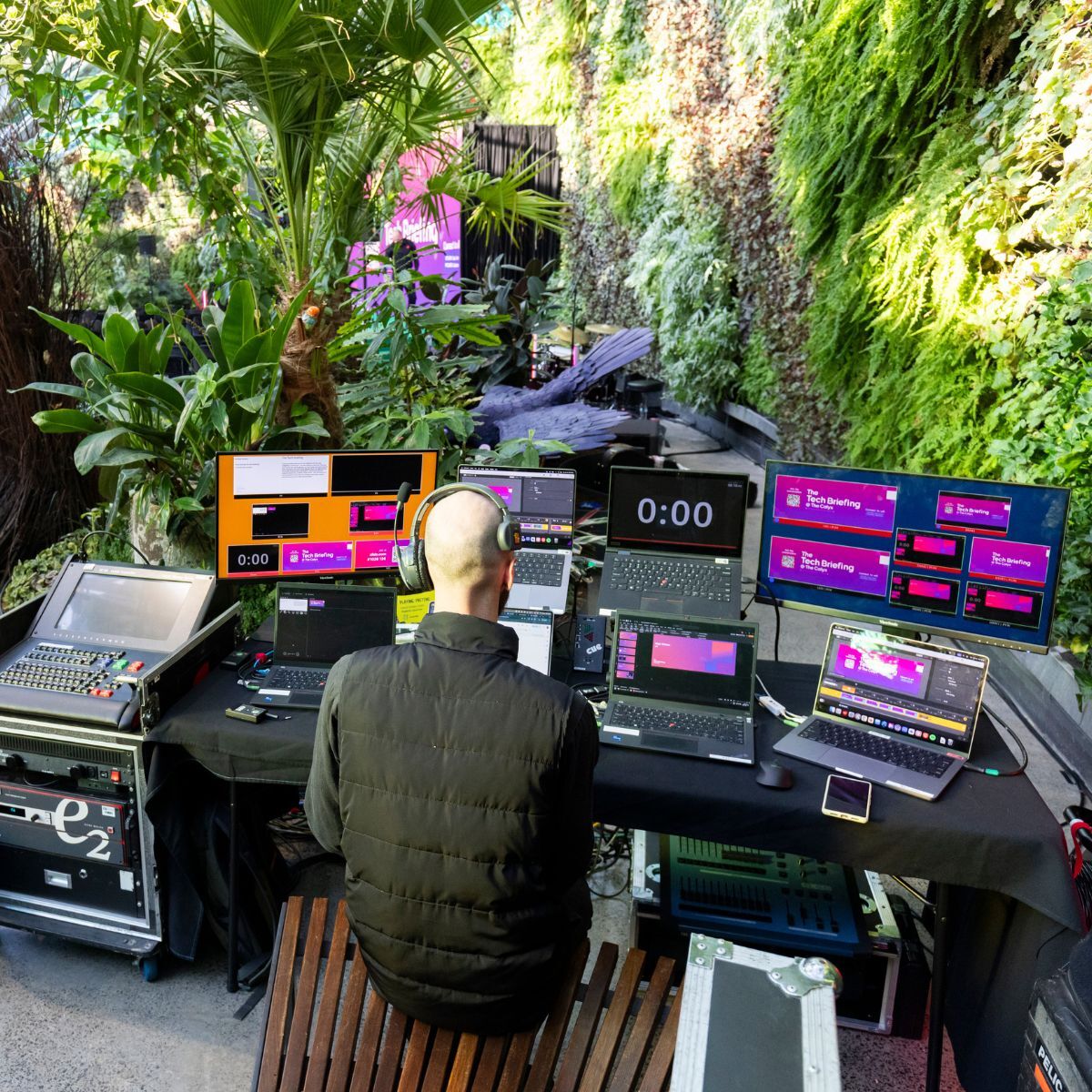 Behind the ops desk