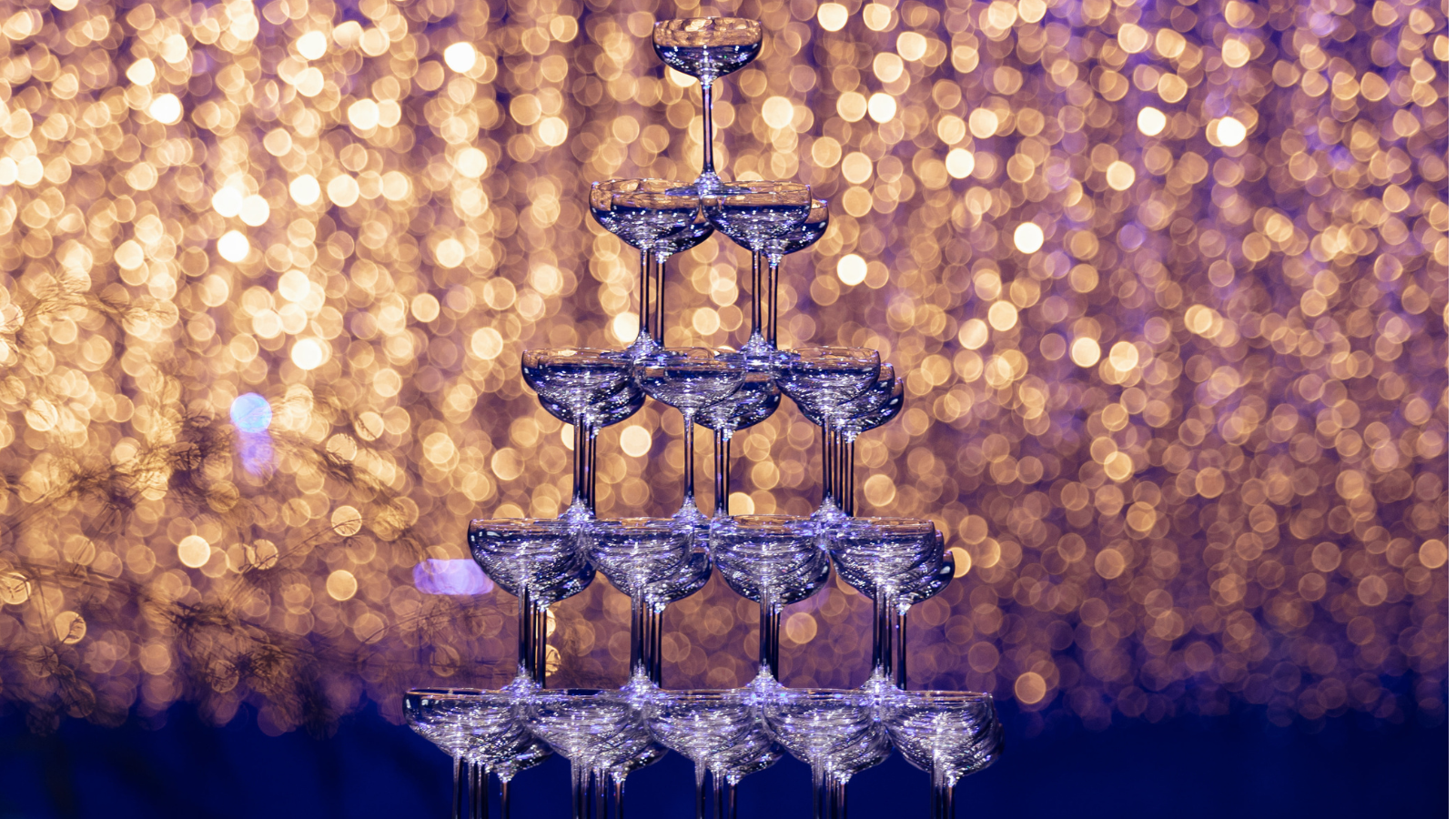 Champagne glass fountain at Carriageworks