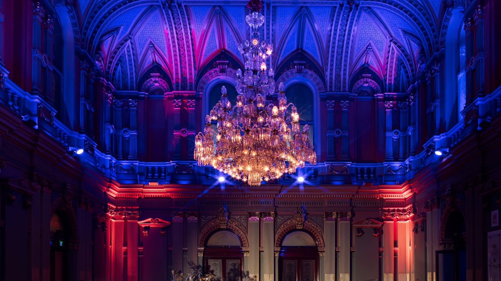 Chandelier at Sydney Town Hall