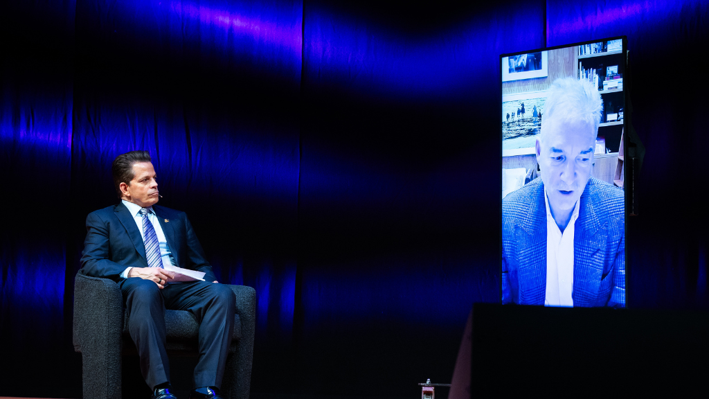 Remote speaker on screen