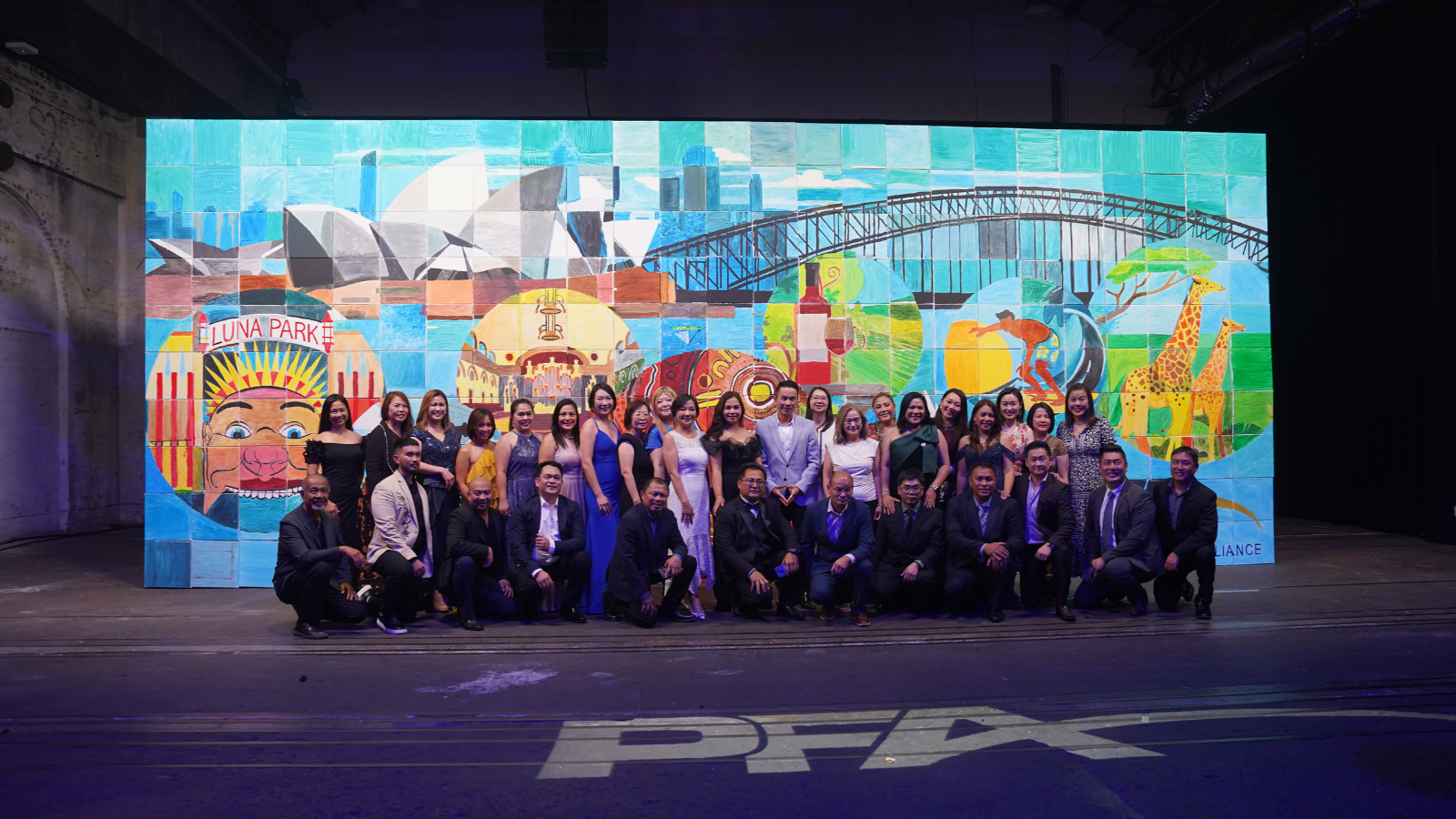 PFA Travel Corner Carriageworks collage art installation