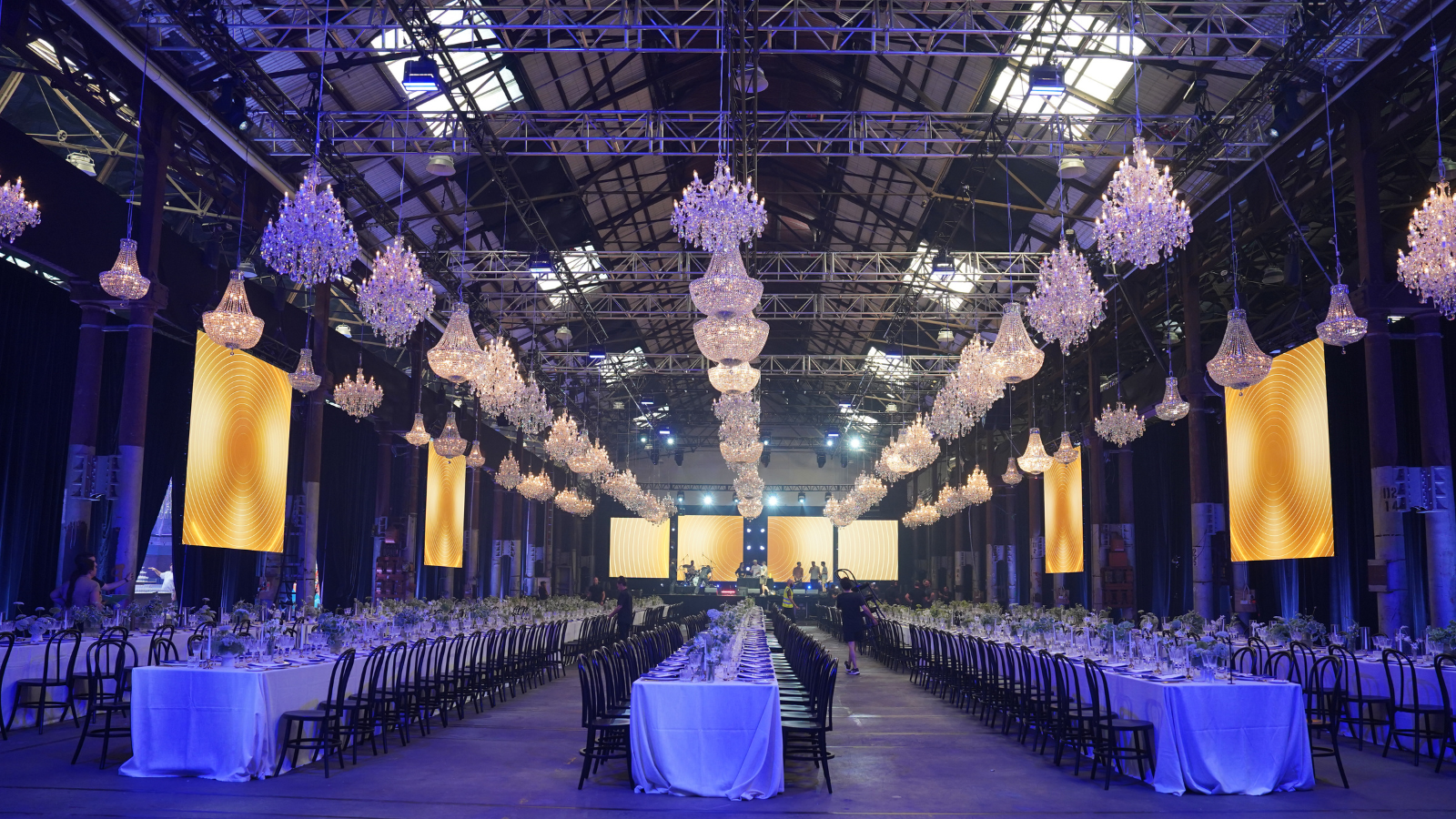 PFA Travel Corner dining room set up at Carriageworks