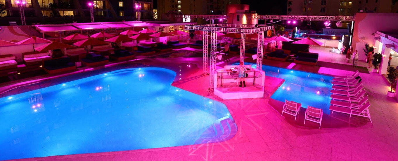 Creative lighting for an Aurora Creative Agency event